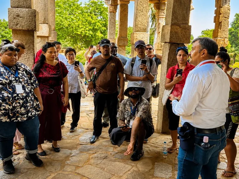 Guided heritage tour of Qutub Minar UNESCO World Heritage complex, Mughal and Sultanate architecture Delhi